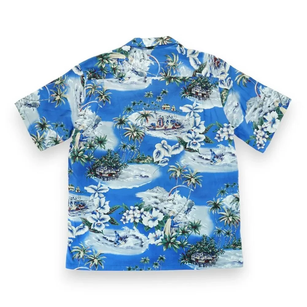 Jade Fashions Men's Hawaiian Aloha Camp‎ Shirt Button Up Short Sleeve Surf XL